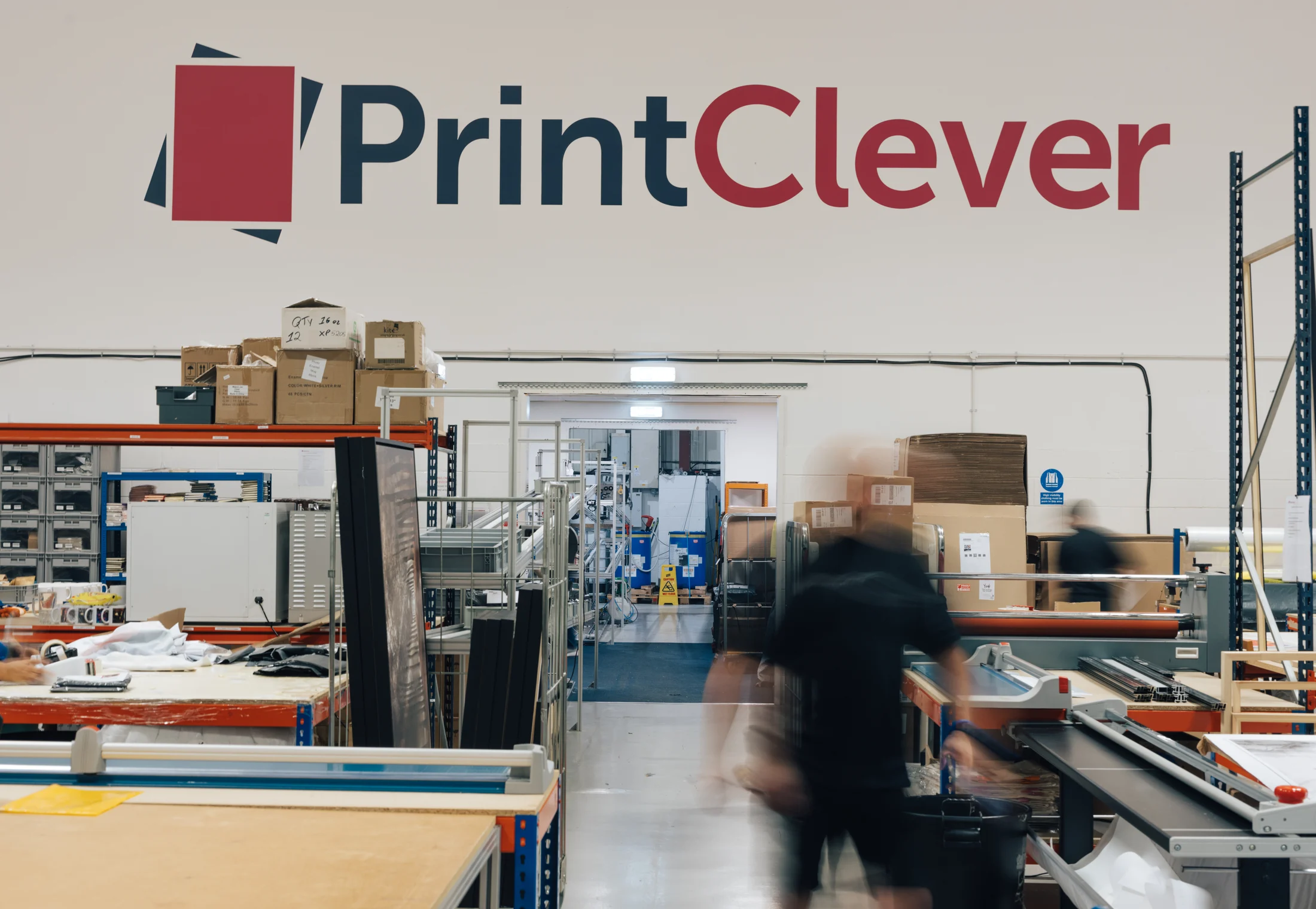 Print Clever production floor in Swindon