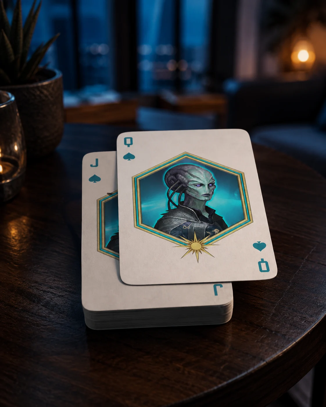 Stellaris playing cards, ready for an evening at the table