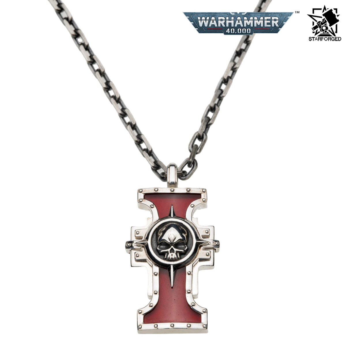 Starforged Inquisition Seal of the Holy Ordos Silver Pendant